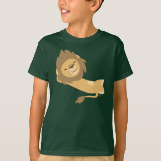 Camiseta Siesta! Camisa-T de Leão de Cartoon em Cute