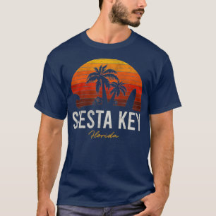 Camiseta Siesta Key Beach Flórida FL Palms Surf de Vacina