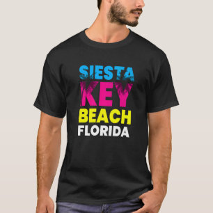 Camiseta Siesta Key Beach Vacation Souvenir Colorfu