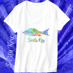 Camiseta Siesta Key FL Colorful Fish