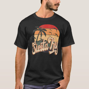 Camiseta Siesta Key Florida EUA Beach Summer Sun Ret