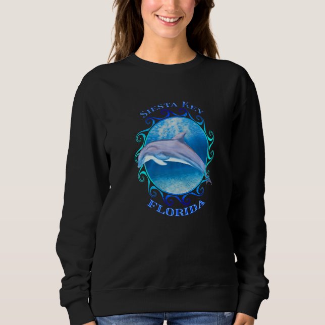 Camiseta Siesta Key Florida Vacation Souvenir Dolphin (Frente)