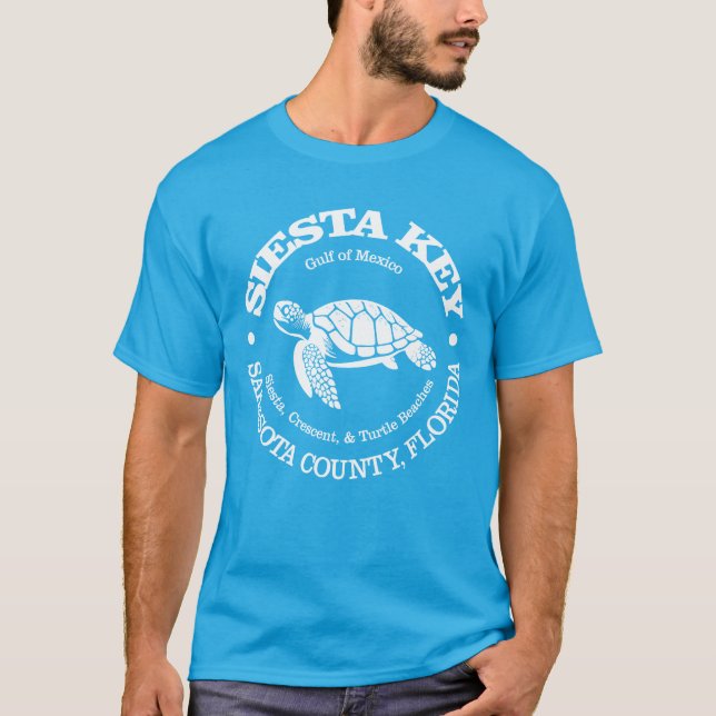 Camiseta Siesta Key (tartaruga marinha) (Frente)