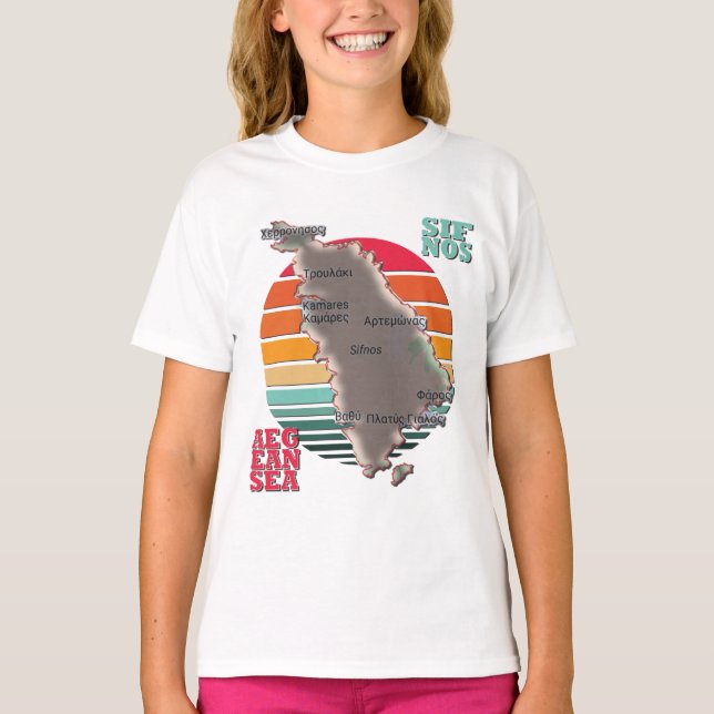 Camiseta Sifnos, Grécia (Frente)