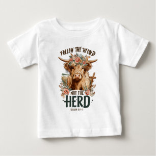 Camiseta Siga a palavra, não o rebanho