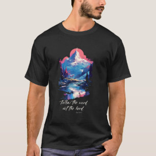 Camiseta Siga a Palavra Não o Rebanho Isaías 811-13 Cavalo