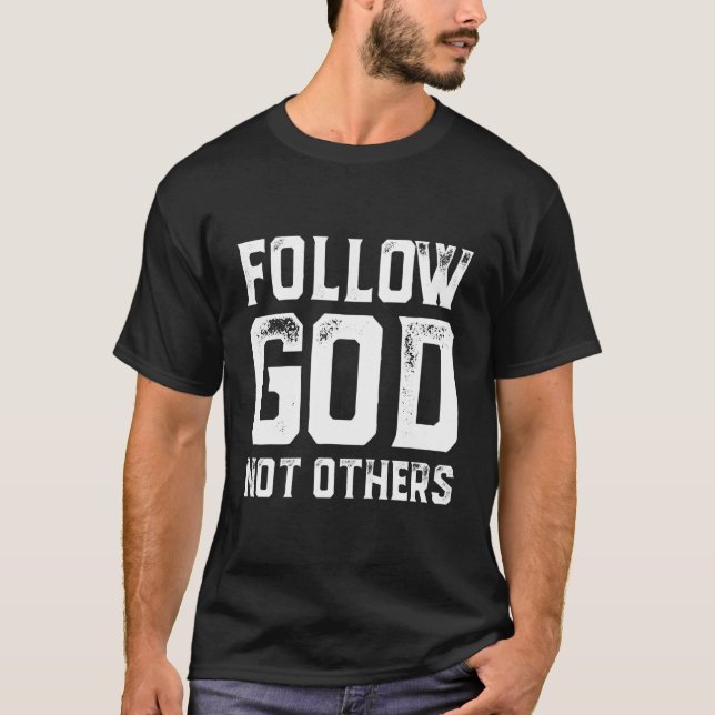 Camiseta Siga Deus e não outros estéticos Money Minimali (Frente)