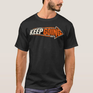 Camiseta Siga em Frente Seta | Roupas de Rua Motivacionais