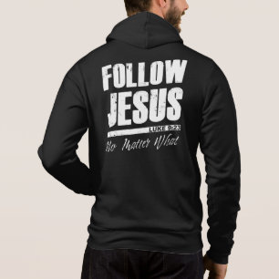 Camiseta Siga Jesus, não importa a fé cristã dos homens