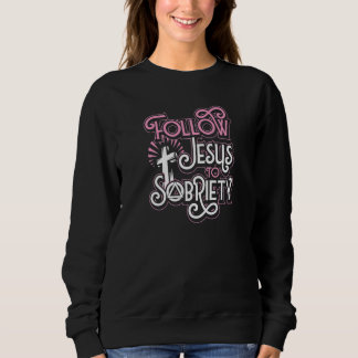 Camiseta Siga Jesus Para a Sobriedade Conselheiro Cristão R