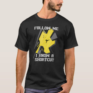 Camiseta Siga-Me Eu Conheço Um Atalho Parkour Freerunning P