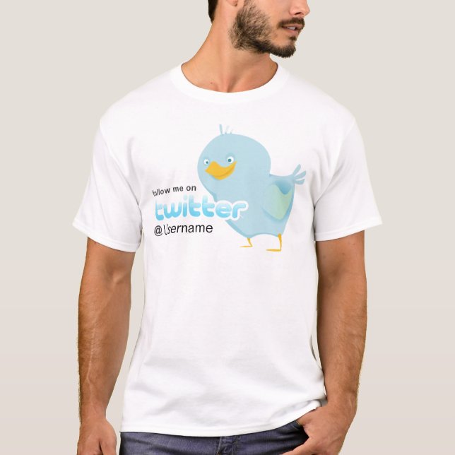 Camiseta Siga-me pássaro grande (Frente)
