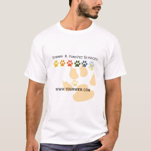 Camiseta Siga meu Groomer dos cuidados animais do animal de