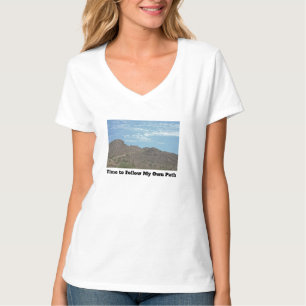 Camiseta Siga o caminho Arizona Foto Desert Mountain
