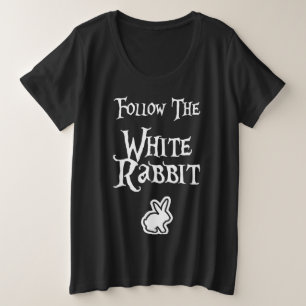 Camiseta Siga o coelho branco