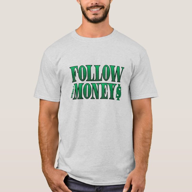 Camiseta Siga o Dinheiro - Grunge (Frente)
