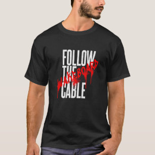 Camiseta Siga o Wakeskate de esportes aquáticos de wakeboar