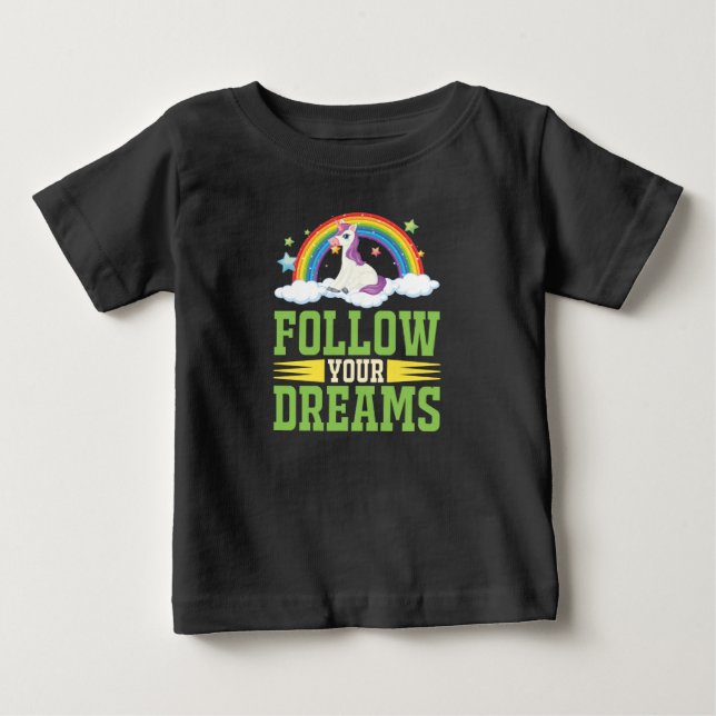 Camiseta Siga os seus sonhos - Crianças (Frente)