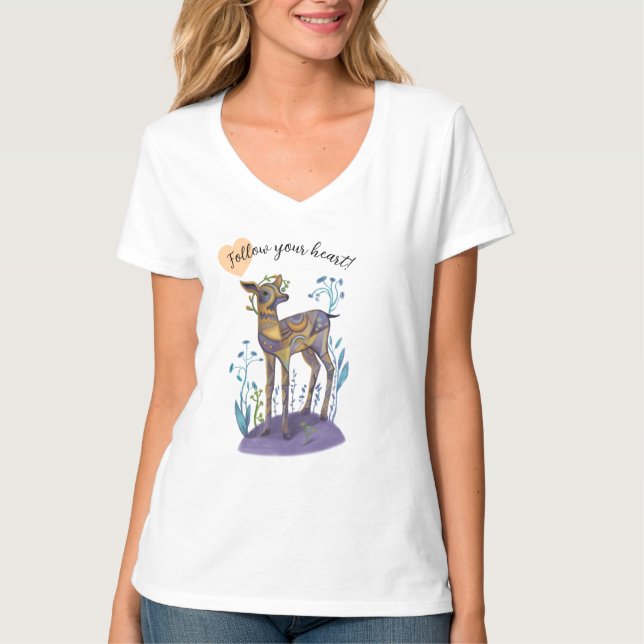 Camiseta siga seu coração (Frente)