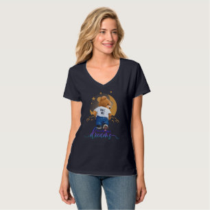 Camiseta Siga seus sonhos   Camiseta-T-Pescoço feminino