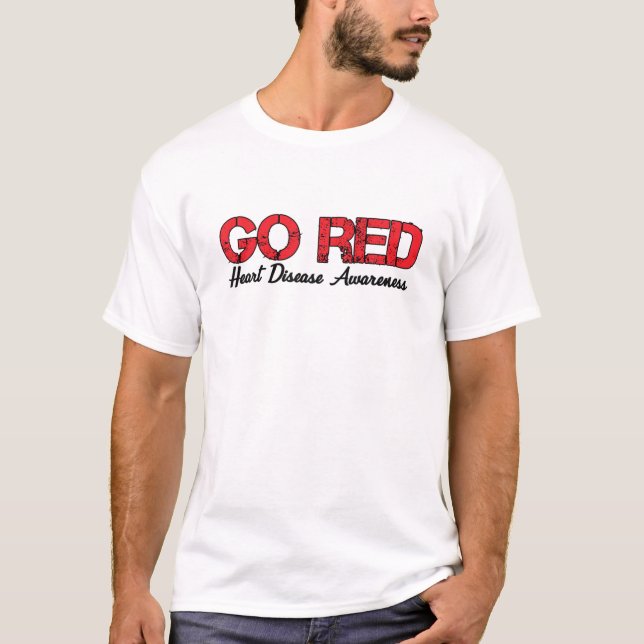 Camiseta Siga Vermelho Sensibilização Para Doenças Que Vest (Frente)