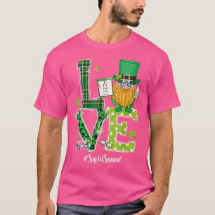 Camiseta Sight Squad Patricks Day Funny Gnome Optometrist O