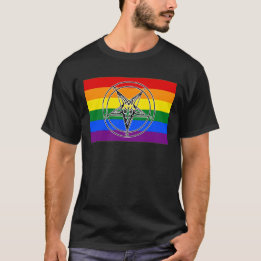 Camiseta Sigilo de Baphomet do Orgulho LGBTQIA+