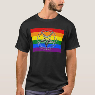 Camiseta Sigilo de Baphomet do Orgulho LGBTQIA+