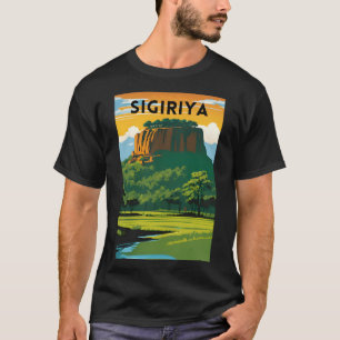Camiseta Sigiriya Poster de viagens Mínimo