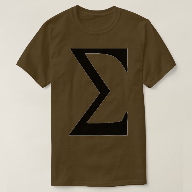 Camiseta Sigma (Frente do Design)