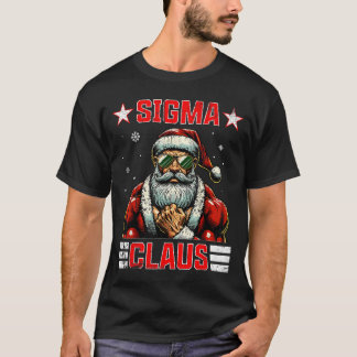 Camiseta Sigma Claus Engraçados Papais noeis de Natal Rizz