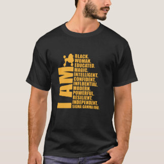 Camiseta Sigma Gamma Rho Paraphernalia Black Histo