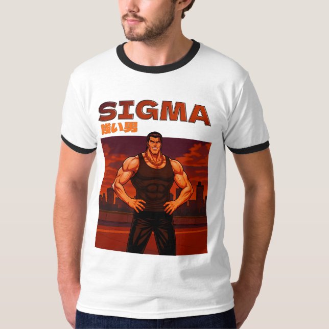 Camiseta Sigma homem forte (Frente)