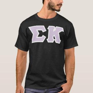 Camiseta Sigma Kappa Licenciada Oficialmente Roxa e Branca