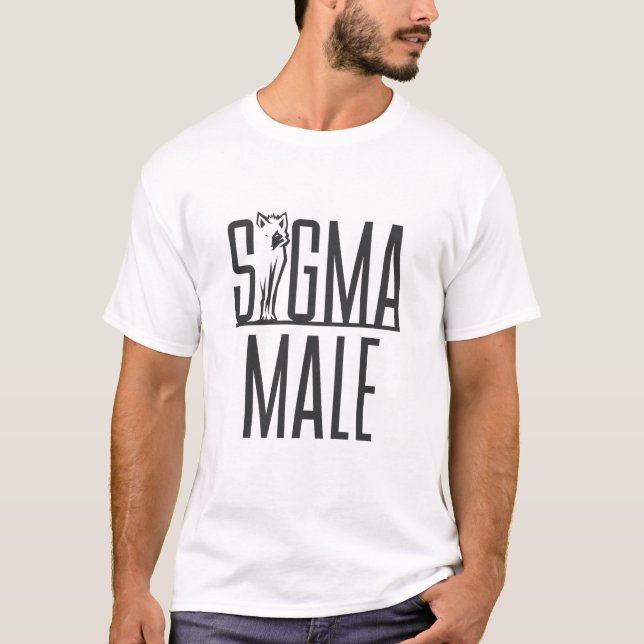 Camiseta Sigma Male Wolf Lone Loner Meme (Frente)