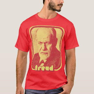 Camiseta Sigmund Freud Design de Arte do Ventilador Retrest