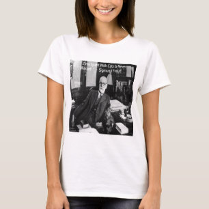 Camiseta Sigmund Freud Em Seu Escritório E Engraçada Cota