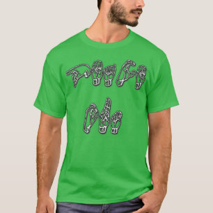 Camiseta Sign Language Peace Out - ASL Americano