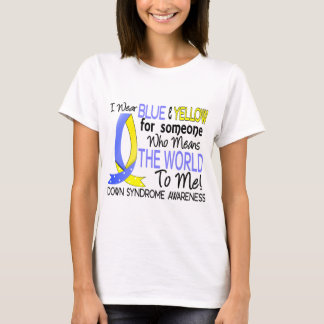 Camiseta Significa A Síndrome Do Mundo Para Mim Para Baixo