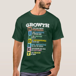 Camiseta Significado de Mentalidade de Crescimento familiar