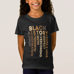 Camiseta Significado do Acrônimo HISTÓRIA NEGRA