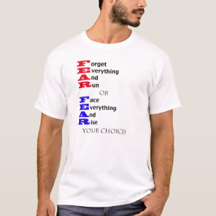 Camiseta Significado do medo