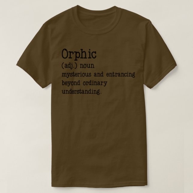 Camiseta Significado Órfico 4 (Frente do Design)
