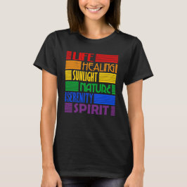 Camiseta Significados do arco-íris (LGBT Gay Lésbica Transg