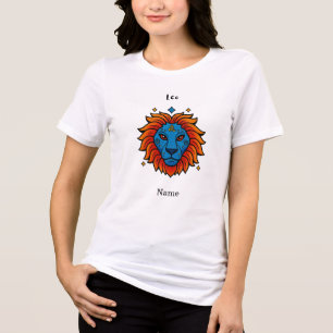 Camiseta Signo de Leão Pop Art - Ilustração Retro de Leão