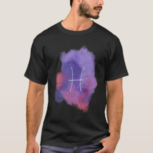 Camiseta Signo de Peixes do Zodíaco Horóscopo de Aniversári