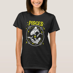 Camiseta Signo do zodíaco horóscopo peixes Peixes