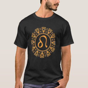 Camiseta Signo do Zodíaco Leo Constelação de Aniversário Ho