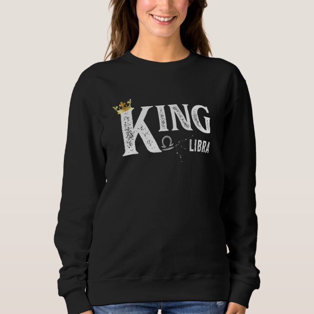 Camiseta Signo do Zodíaco Libra Time Normal Rei Libra Zodía (Frente)