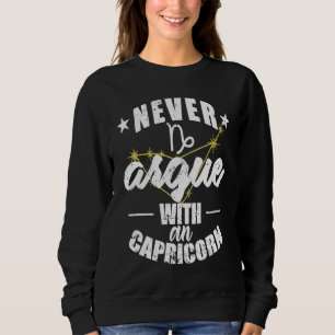 Camiseta Signo do Zodíaco Nunca discuta com um Capricórnio